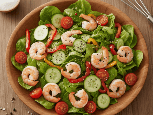 Salad tôm nhiệt đới